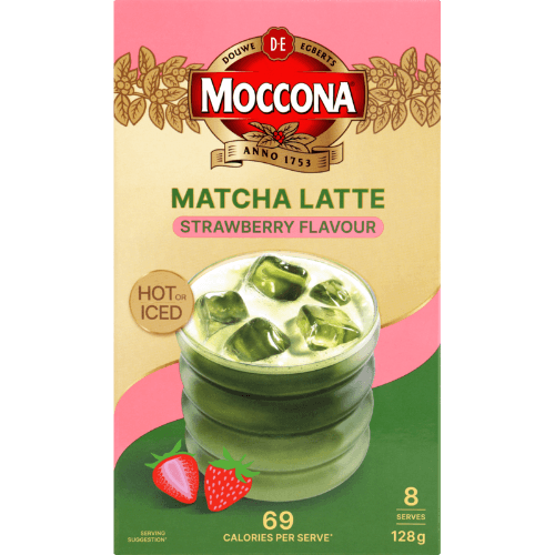 Moccona Strawberry Matcha Latte Sachets