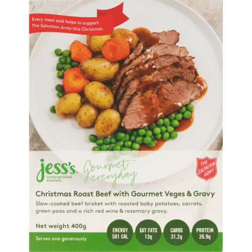 JUK Christmas Roast Beef With Gourmet Veges & Gravy