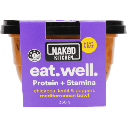 Naked Kitchen Eat Well Protein + Stamina Mediterranean Bowl