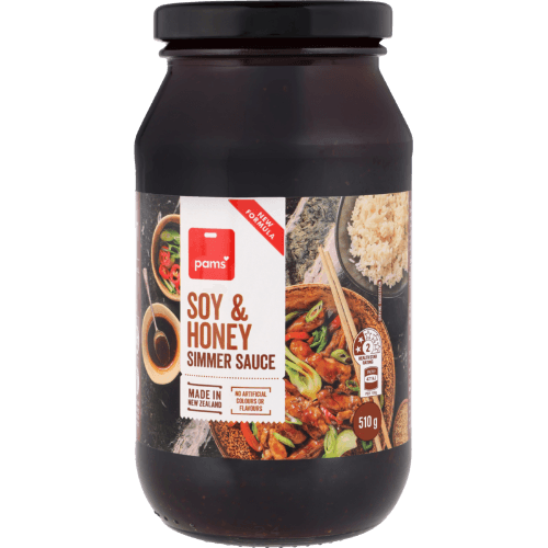 Pams Soy & Honey Simmer Sauce