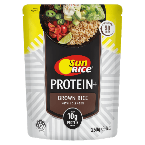 SunRice Protein+ Brown Rice Pouch