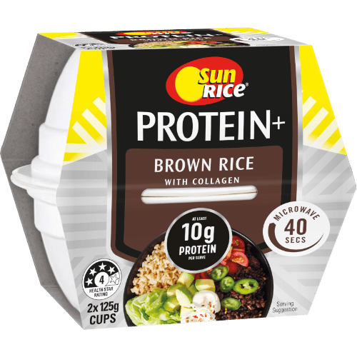 SunRice Protein+ Brown Rice Cups