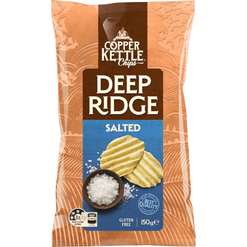 Copper Kettle Deep Ridge Salted Potato Chips