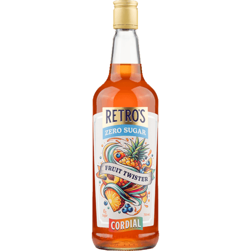 Retro Zero Sugar Fruit Twister Cordial