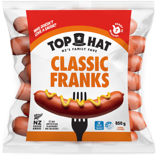Top Hat Frankfurter Precooked Sausages