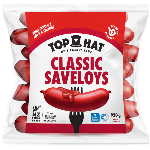 Top Hat Saveloys Precooked Sausages