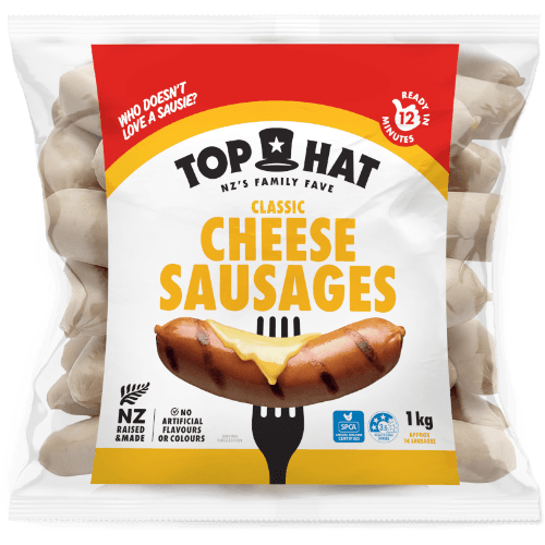 Top Hat Cheese Precooked Sausages