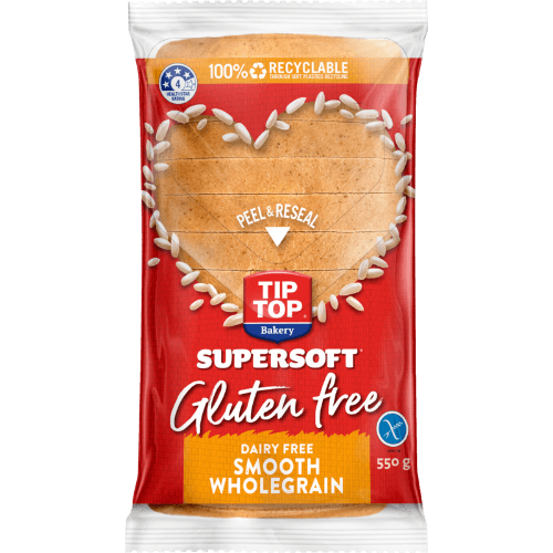 Tip Top Supersoft Gluten Free Smooth Wholegrain Bread