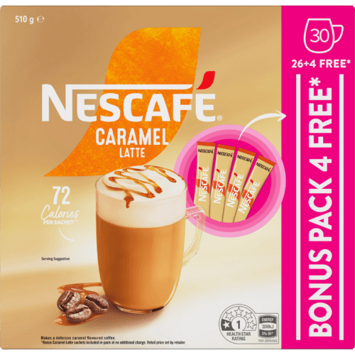 Nescafe Caramel Latte Coffee Sachets