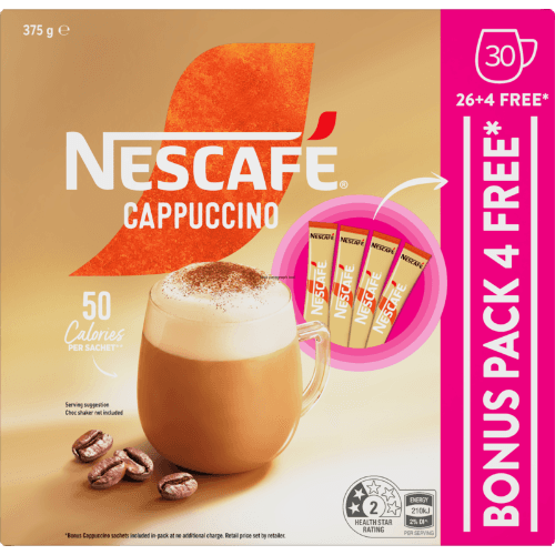 Nescafe Cappuccino Coffee Sachets