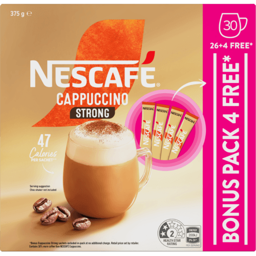 Nescafe Cappuccino Strong Coffee Sachets
