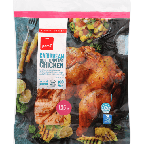 Pams Caribbean Butterflied Chicken