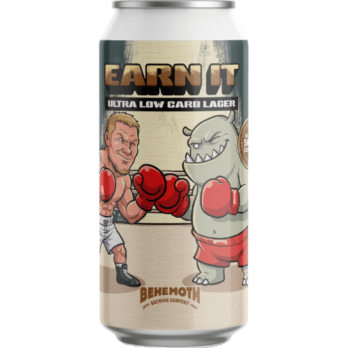 Behemoth Brewing Company Ultra Low Carb Lager Earn It