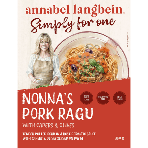 Simply For One Annabel Langbein Nonna's Pork Ragu with Capers & Olives Ready Meal