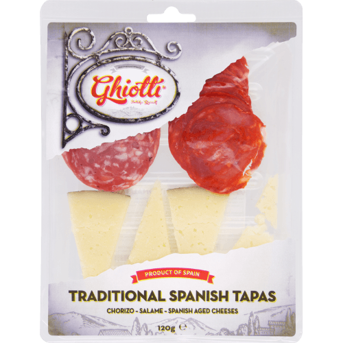 Ghiotti Traditional Spanish Tapas With Cheese & Meat