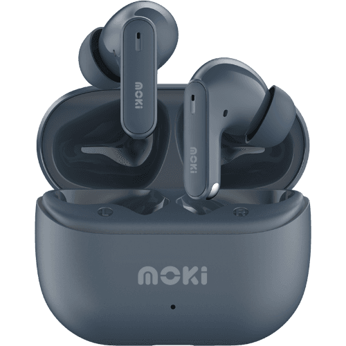Moki Steel Blue TWS Earphones