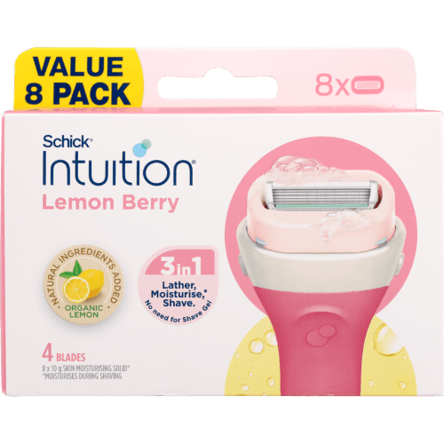 Schick Intuition Lemon Berry Razor Refill