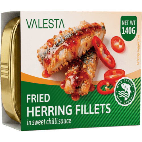 Valesta Fried Herring Fillets in Sweet Chilli Sauce