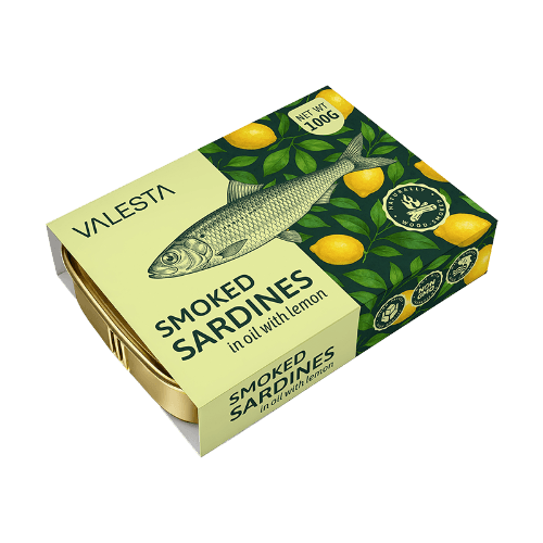 Valesta Smoked Sardines in Oil With Lemon