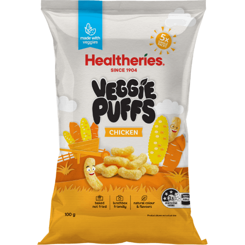 Healtheries Veggie Puffs Chicken Snack Foods