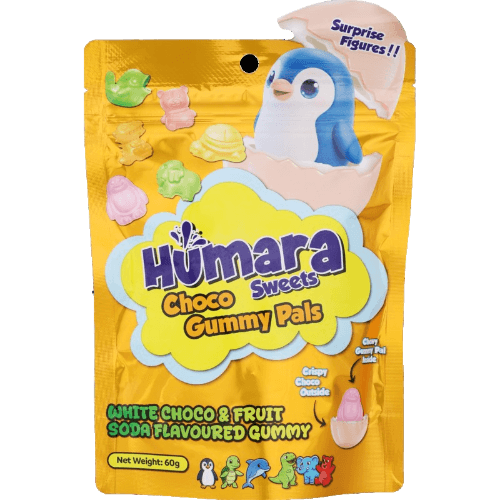 HUMARA White Choco Gummy Pals Sweets