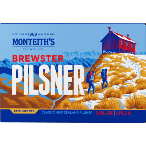Monteith's Brewster Pilsner Can