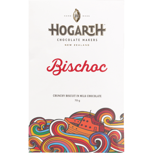 Hogarth Craft Chocolate Bischoc Crunchy Biscuit in 46% Cocoa Milk Chocolate