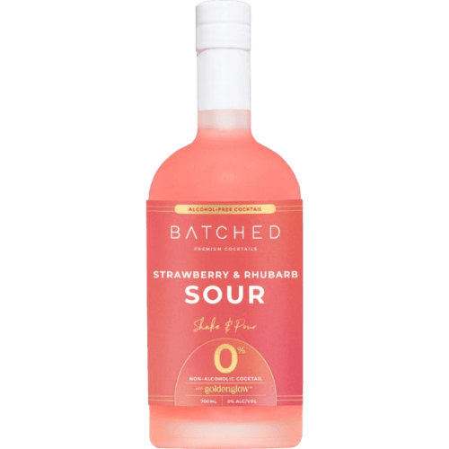Batched Zero Strawberry & Rhubarb Sour RTD