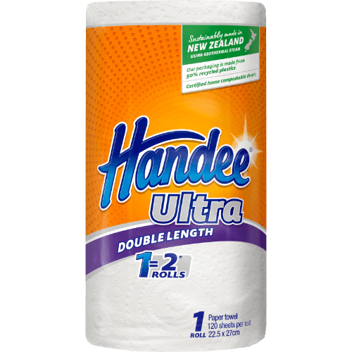 Handee 2 Ply Double Length White Paper Towel
