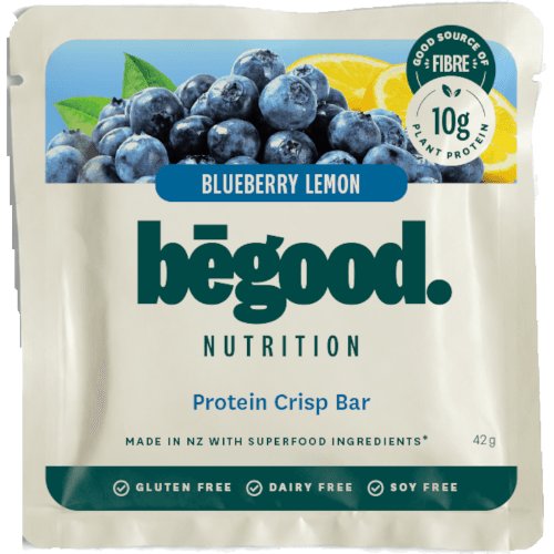 Begood Nutrition Blueberry Lemon Protein Crisp Bar
