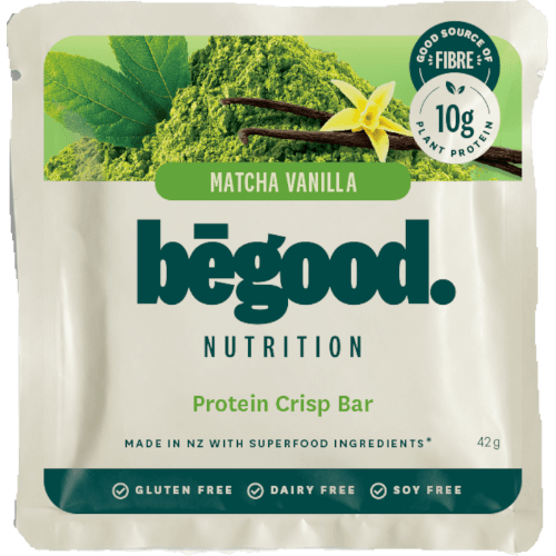 Begood Nutrition Matcha Vanilla Protein Crisp Bar