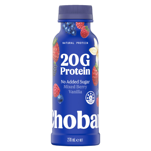 Chobani No Added Sugar Mixed Berry Vanilla Greek Yoghurt Drink