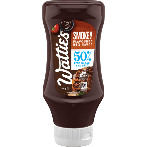 Wattie's 50% Less Sugar & Salt Smokey Flavoured BBQ Sauce