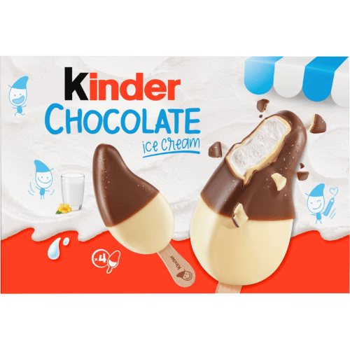 Kinder Chocolate Ice Cream on Stick