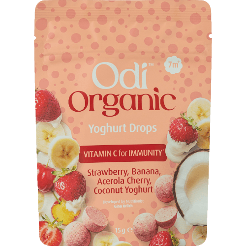 Odi Organic Strawberry Yoghurt Drops 7m+