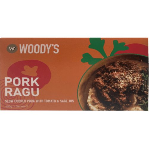 Woodys Pork Ragu Slow Cooked Port with Tomato & Sage Jus