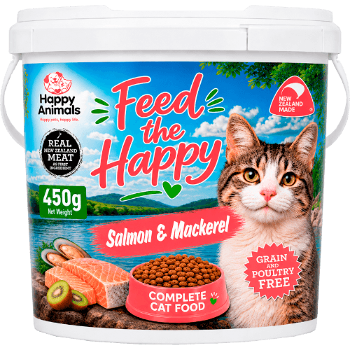 Happy Animals Salmon & Mackeral Dry Cat Food