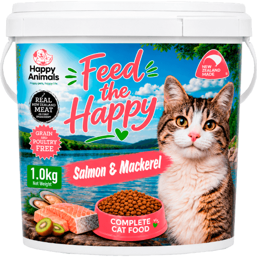 Happy Animals Salmon & Mackerel Dry Cat Food