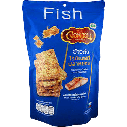 Jornguan Fish Floss Riceberry Cracker