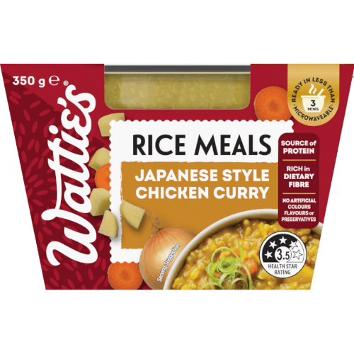 Wattie's Rice Meals Japanese Style Chicken Curry