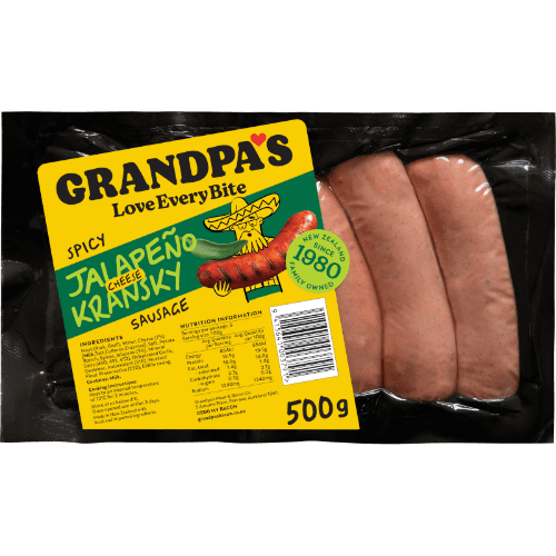 Grandpa's Spicy Jalapeno Cheese Kranksy Sausage