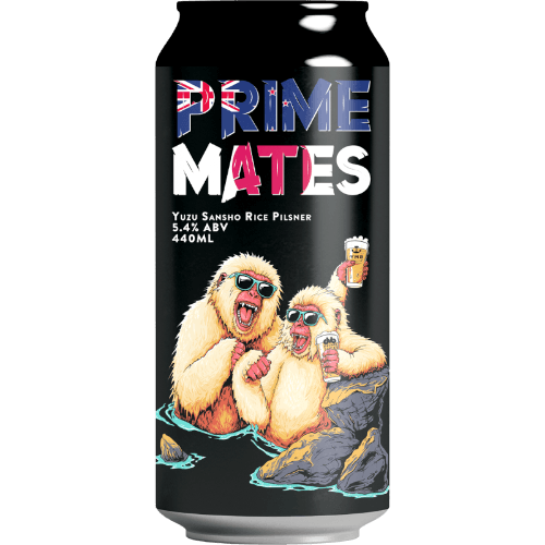 Double Vision Brewing Company Prime Mates Yuzu Sansho Rice Pilsner
