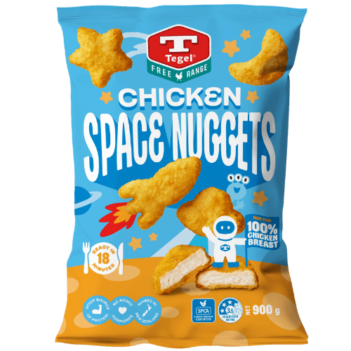 Tegel Free Range Tempura Battered Space Chicken Nuggets