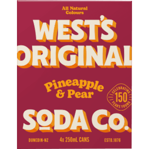 Wests Pineapple & Pear Carbonated Beverages