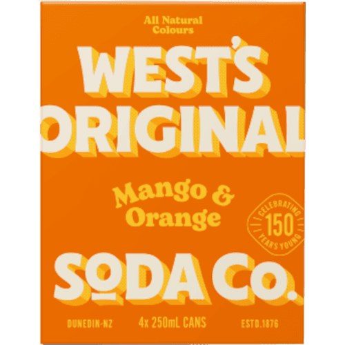 Wests Mango & Orange Soda Carbonated Beverages