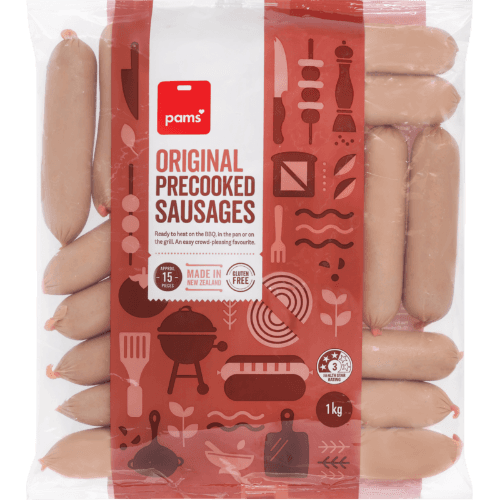 Pams Original Precooked Sausages
