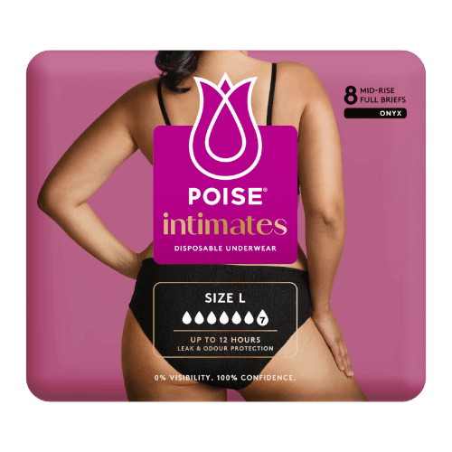 Poise Intimates Disposable Underwear Large