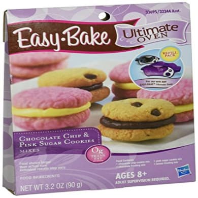 Easy-Bake Ultimate Oven Refill Pack: Chocolate Chip & Pink Sugar Cookie Mixes (90 g)