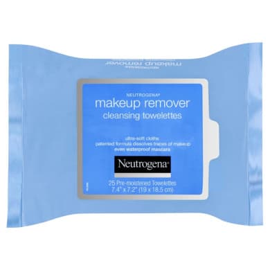 Neutrogena Makeup Remover Cleansing Towelettes Alcohol-Free - Waterproof Mascara, 25 Pack