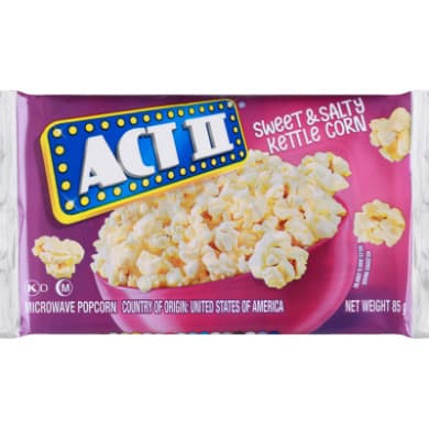 Act II Sweet & Salty Kettle Corn Microwave Popcorn